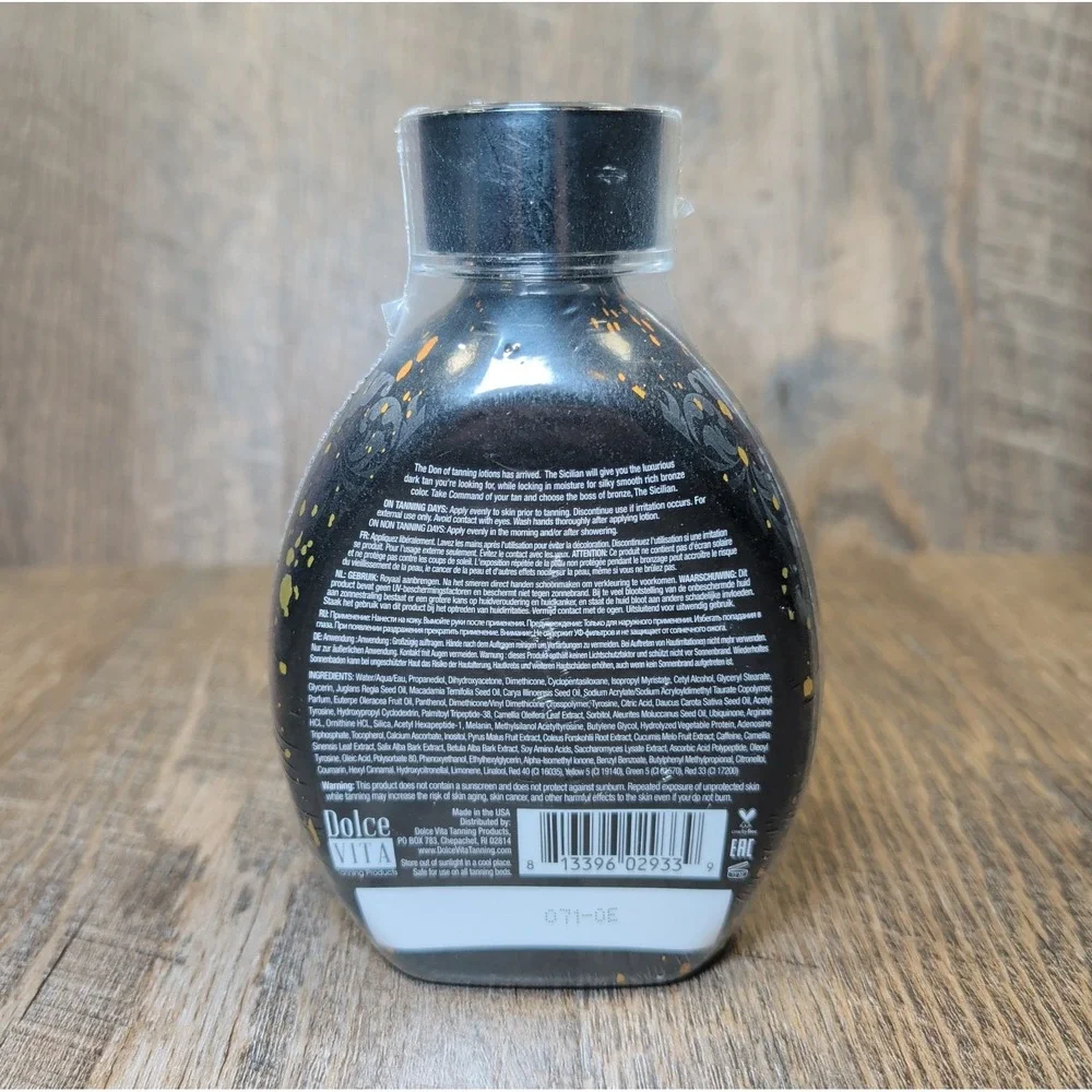 The Sicilian 200x Double Dark Black Bronzer Blend Tanning Lotion Indoor Outdoor